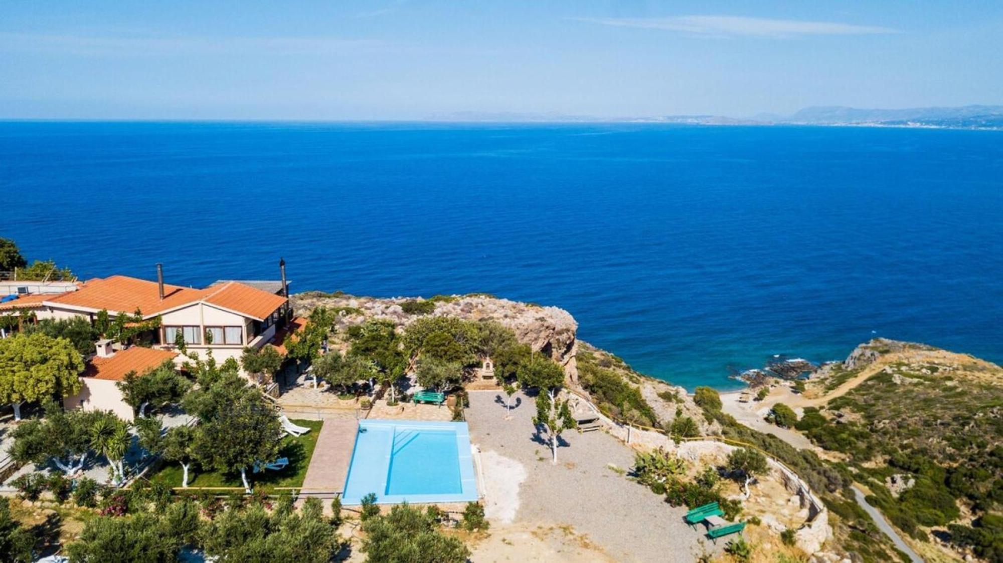 Villa Akrolithos With Private Pool Ханья Экстерьер фото