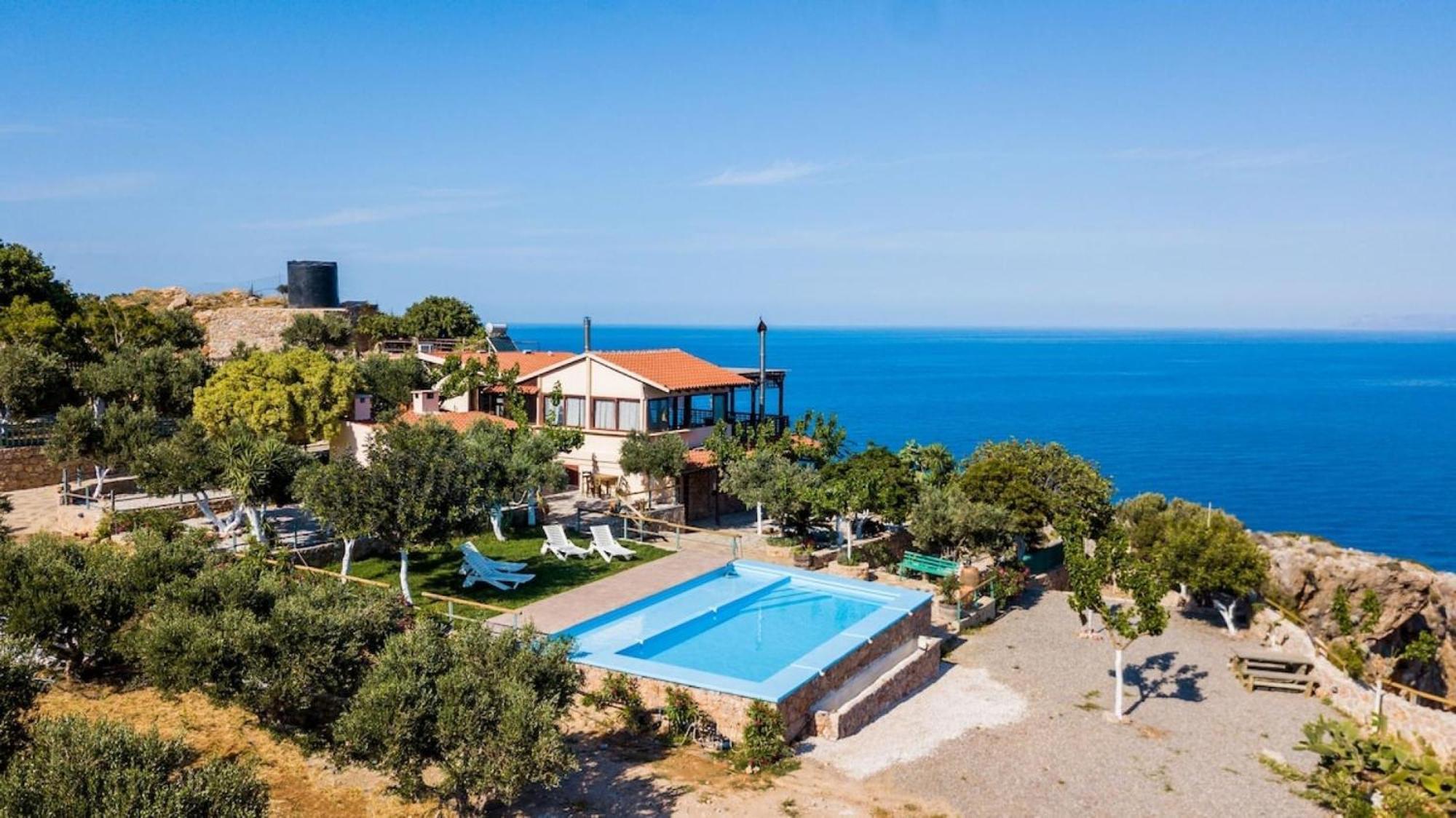 Villa Akrolithos With Private Pool Ханья Экстерьер фото